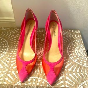 Pink wedding heels
